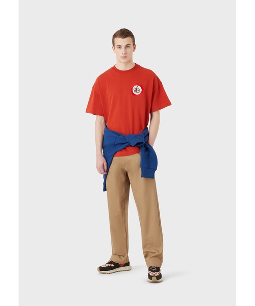 EMPORIO ARMANI(エンポリオアルマーニ)の「【エンポリオ アルマーニ】サステナブルコレクション Tシャツ オーガニックアメリカンジャージー パッチ(Tシャツ/カットソー・メンズ・オレンジ/アイボリー/モカ/ロイヤルブルー・LARGE/MEDIUM/SMALL)」の12枚目の写真