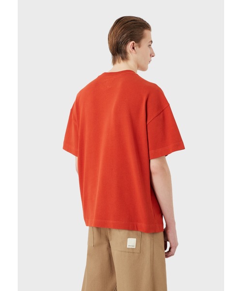 EMPORIO ARMANI(エンポリオアルマーニ)の「【エンポリオ アルマーニ】サステナブルコレクション Tシャツ オーガニックアメリカンジャージー パッチ(Tシャツ/カットソー・メンズ・オレンジ/アイボリー/モカ/ロイヤルブルー・LARGE/MEDIUM/SMALL)」の20枚目の写真