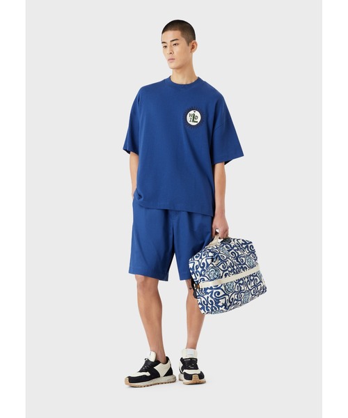 EMPORIO ARMANI(エンポリオアルマーニ)の「【エンポリオ アルマーニ】サステナブルコレクション Tシャツ オーガニックアメリカンジャージー パッチ(Tシャツ/カットソー・メンズ・オレンジ/アイボリー/モカ/ロイヤルブルー・LARGE/MEDIUM/SMALL)」の18枚目の写真