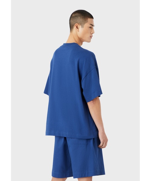 EMPORIO ARMANI(エンポリオアルマーニ)の「【エンポリオ アルマーニ】サステナブルコレクション Tシャツ オーガニックアメリカンジャージー パッチ(Tシャツ/カットソー・メンズ・オレンジ/アイボリー/モカ/ロイヤルブルー・LARGE/MEDIUM/SMALL)」の8枚目の写真