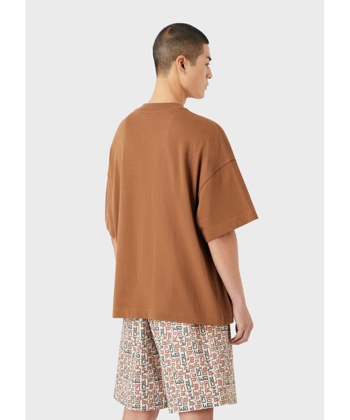 EMPORIO ARMANI(エンポリオアルマーニ)の「【エンポリオ アルマーニ】サステナブルコレクション Tシャツ オーガニックアメリカンジャージー パッチ(Tシャツ/カットソー・メンズ・オレンジ/アイボリー/モカ/ロイヤルブルー・LARGE/MEDIUM/SMALL)」の13枚目の写真