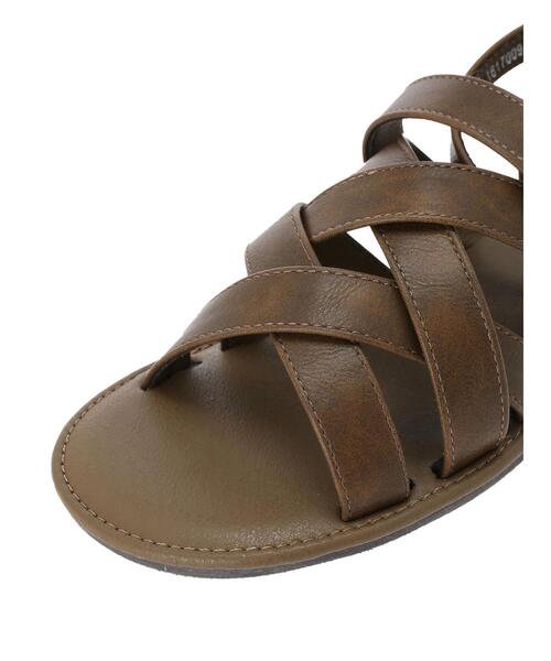 Samansa Mos2（サマンサ モスモス）の「オブリークトゥクロスサンダル（サンダル・レディース・ブラウン/ブラック・L/M）」の8枚目の写真