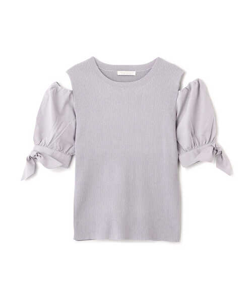 PROPORTION BODY DRESSING（プロポーションボディドレッシング）の「肩あきリボンニット / 1213270701（ニット/セーター・レディース・オフホワイト/グレー/ダークグレー・FREE）」の12枚目の写真