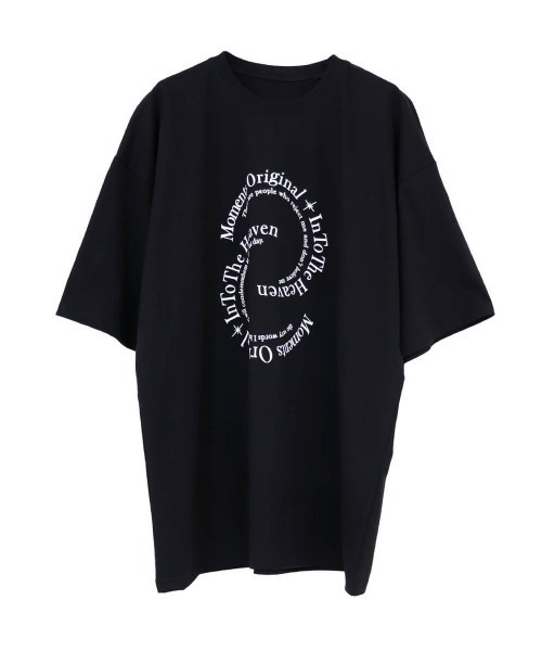 LVEU.（ラブユ.）の「【LVEU.】サークルロゴプリントオーバＴシャツ(Aiselect) / トップス Tシャツ 半袖 オーバー プリント グラフィック ブラック ホワイト（Tシャツ/カットソー・レディース・ホワイト/ブラック・FREE）」の17枚目の写真
