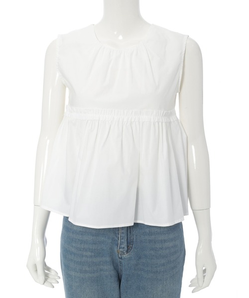 fifth（フィフス）の「フリル切り替えペプラムブラウス（シャツ/ブラウス・レディース・ホワイト/オレンジ・M）」の14枚目の写真