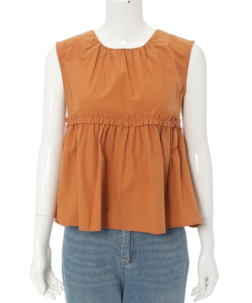 fifth（フィフス）の「フリル切り替えペプラムブラウス（シャツ/ブラウス・レディース・ホワイト/オレンジ・M）」の21枚目の写真