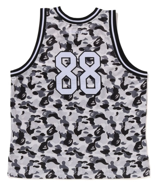 A BATHING APE タンクトップ　バスケット　ゲームシャツ　カモフラ A BATHING APE 迷彩bapeバスケ☆タンクcamoトップXLシャツ