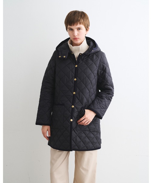 Traditional Weatherwear(トラディショナルウェザーウェア)の「ARKLEY HOOD MIDDLE(ノーカラージャケット・レディース・ブラック/ネイビー・34/36/38/32)」の17枚目の写真