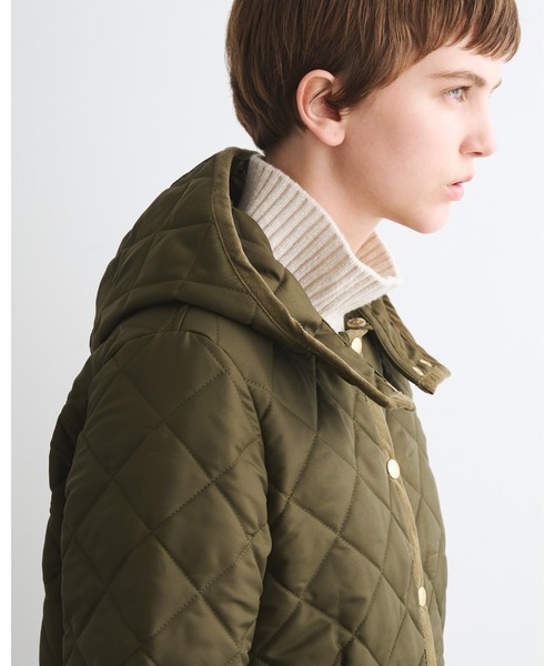 Traditional Weatherwear(トラディショナルウェザーウェア)の「ARKLEY HOOD MIDDLE(ノーカラージャケット・レディース・ブラック/ネイビー・34/36/38/32)」の10枚目の写真