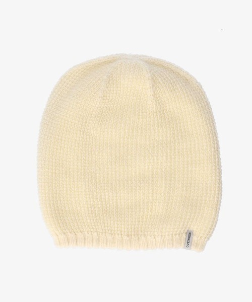 OVERRIDE（オーバーライド）の「OVERRIDE  ALPACA LOOSE BEANIE / オーバーライド（ニットキャップ/ビーニー・メンズ・ベージュ/ブラック/グレー/ホワイト・57~59cm）」の2枚目の写真