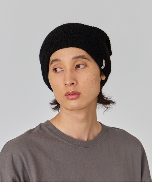 OVERRIDE（オーバーライド）の「OVERRIDE  ALPACA LOOSE BEANIE / オーバーライド（ニットキャップ/ビーニー・メンズ・ベージュ/ブラック/グレー/ホワイト・57~59cm）」の7枚目の写真