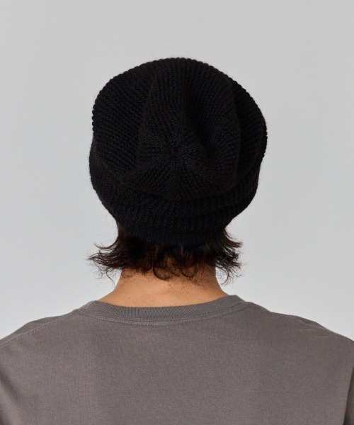 OVERRIDE（オーバーライド）の「OVERRIDE  ALPACA LOOSE BEANIE / オーバーライド（ニットキャップ/ビーニー・メンズ・ベージュ/ブラック/グレー/ホワイト・57~59cm）」の11枚目の写真