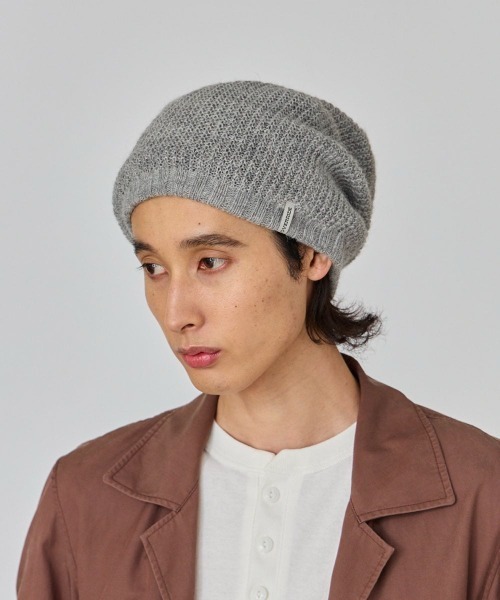 OVERRIDE（オーバーライド）の「OVERRIDE  ALPACA LOOSE BEANIE / オーバーライド（ニットキャップ/ビーニー・メンズ・ベージュ/ブラック/グレー/ホワイト・57~59cm）」の15枚目の写真