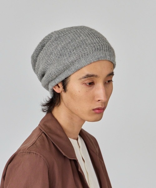 OVERRIDE（オーバーライド）の「OVERRIDE  ALPACA LOOSE BEANIE / オーバーライド（ニットキャップ/ビーニー・メンズ・ベージュ/ブラック/グレー/ホワイト・57~59cm）」の18枚目の写真