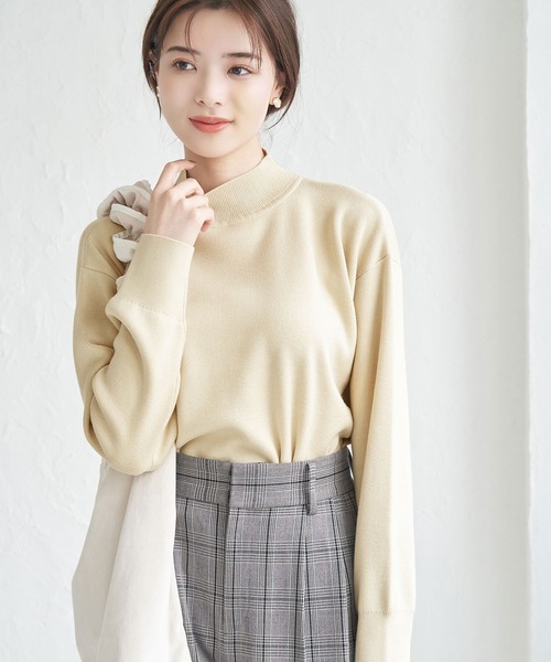 ROPE' PICNIC(ロペピクニック)の「マシュマロニットモックネックプルオーバー(ニット/セーター・レディース・クリーム/ブラック/ブルー系その他5/ブルー系その他6/ピンク・38)」の18枚目の写真