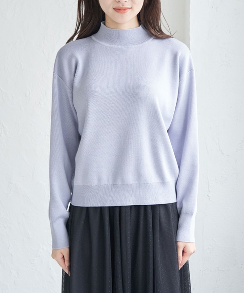 ROPE' PICNIC(ロペピクニック)の「マシュマロニットモックネックプルオーバー(ニット/セーター・レディース・クリーム/ブラック/ブルー系その他5/ブルー系その他6/ピンク・38)」の19枚目の写真