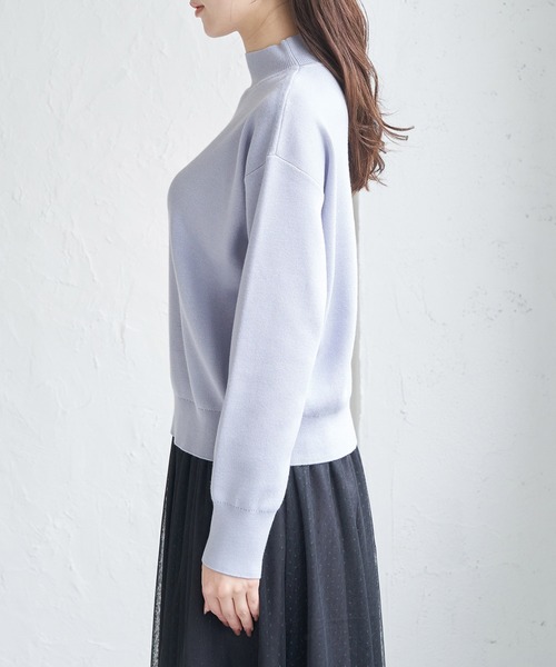 ROPE' PICNIC(ロペピクニック)の「マシュマロニットモックネックプルオーバー(ニット/セーター・レディース・クリーム/ブラック/ブルー系その他5/ブルー系その他6/ピンク・38)」の20枚目の写真