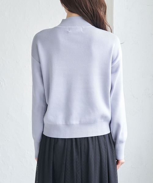 ROPE' PICNIC(ロペピクニック)の「マシュマロニットモックネックプルオーバー(ニット/セーター・レディース・クリーム/ブラック/ブルー系その他5/ブルー系その他6/ピンク・38)」の21枚目の写真