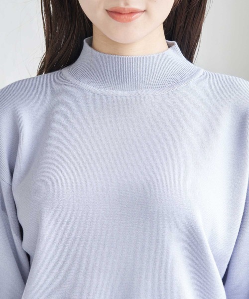 ROPE' PICNIC(ロペピクニック)の「マシュマロニットモックネックプルオーバー(ニット/セーター・レディース・クリーム/ブラック/ブルー系その他5/ブルー系その他6/ピンク・38)」の22枚目の写真