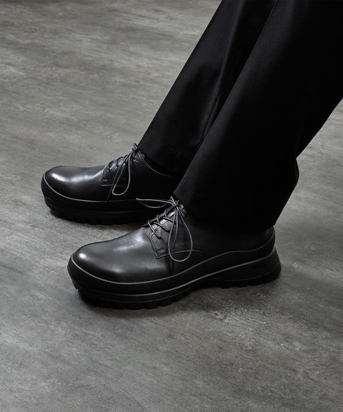 PADRONE ダービー　短靴　パドローネ　derby レザー　ビブラムソール PADRONE パドローネ / DERBY PLAIN TOE SHOES VIBRAM ビブラムソール