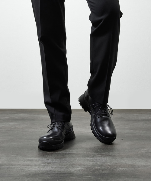 PADRONE パドローネ / DERBY PLAIN TOE SHOES VIBRAM ビブラムソール