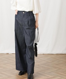TEデニムセンタープレスパンツ
