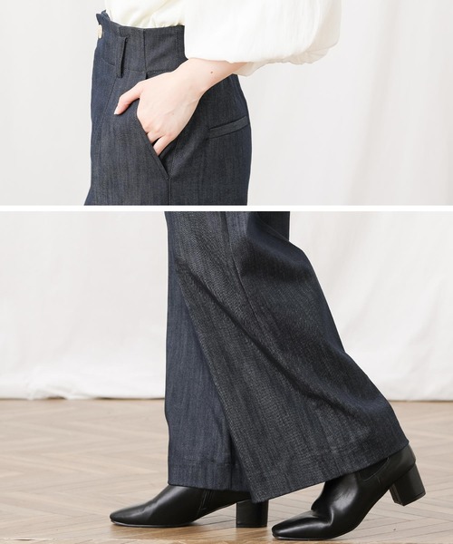 Gready Brilliant（グレディブリリアン）の「ＴＥデニムセンタープレスパンツ（デニムパンツ・レディース・インディゴブルー・38/36）」の19枚目の写真
