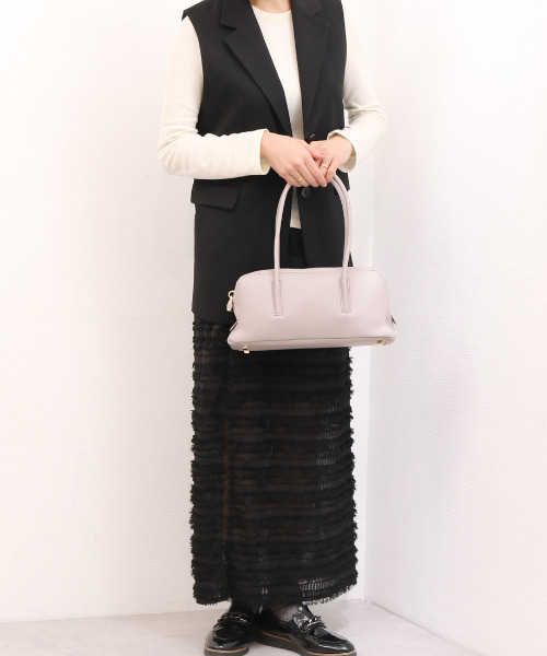 kakatoo（カカトゥ）の「カカトゥ kakatoo / 横長ボストンバッグ（トートバッグ・レディース・グレー/ブラック/イエロー・FREE）」の6枚目の写真