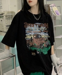 オーバーサイズプリントTシャツ