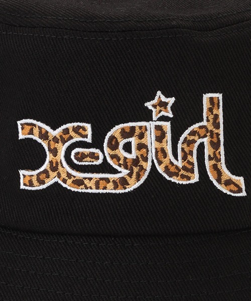 X-girl Stages（エックスガールステージス）の「アニマルロゴバケットハット（キャップ・キッズ・アイボリー/ブラック・S(48-52cm)/M(52-56cm)）」の8枚目の写真