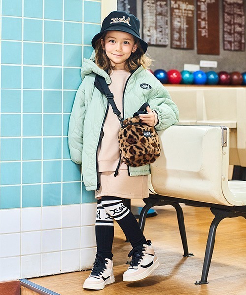 X-girl Stages（エックスガールステージス）の「アニマルロゴバケットハット（キャップ・キッズ・アイボリー/ブラック・S(48-52cm)/M(52-56cm)）」の20枚目の写真