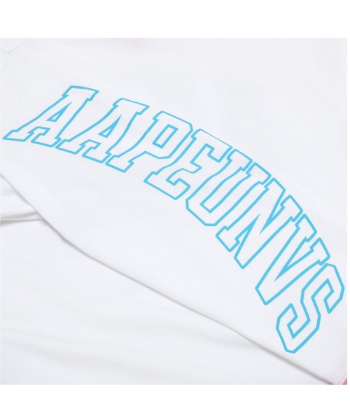 AAPE BY A BATHING APE（エーエイプバイアベイシングエイプ）の「AAPE LONG SLEEVE TEE（Tシャツ/カットソー・レディース・ホワイト/ブラック・XX-SMALL/X-SMALL）」の5枚目の写真