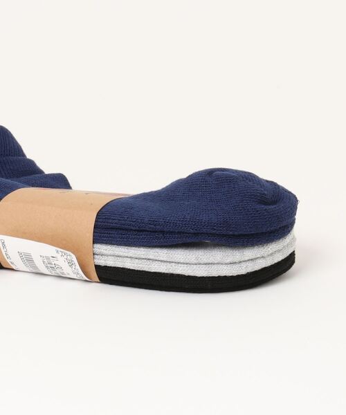 Champion(チャンピオン)の「【CHAMPION/チャンピオン】 ショートレングスソックス3P CMSCY402 ワンポイントロゴ 3足組(ソックス/靴下・メンズ・ネイビー/ホワイト/ブラック/グレー・MEDIUM/LARGE/SMALL)」の5枚目の写真
