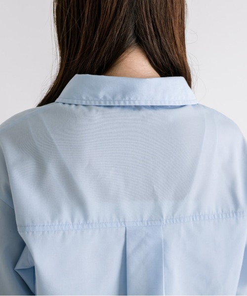 OLIVE des OLIVE（オリーブデオリーブ）の「ハートタグ付きクロップドシャツ　1032040110（シャツ/ブラウス・レディース・オフホワイト/サックスブルー・FREE）」の21枚目の写真