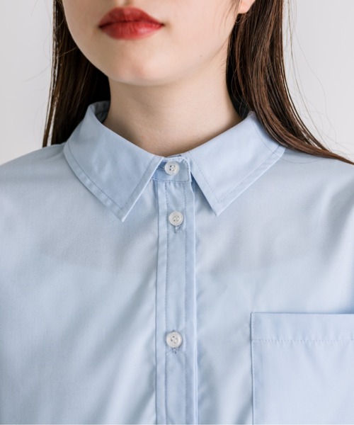 OLIVE des OLIVE（オリーブデオリーブ）の「ハートタグ付きクロップドシャツ　1032040110（シャツ/ブラウス・レディース・オフホワイト/サックスブルー・FREE）」の22枚目の写真