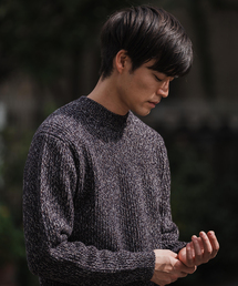 EDIFICE | 【ZEGNA BARUFFA / ゼニアバルファ】メランジ モックネック ニット(ニット/セーター)