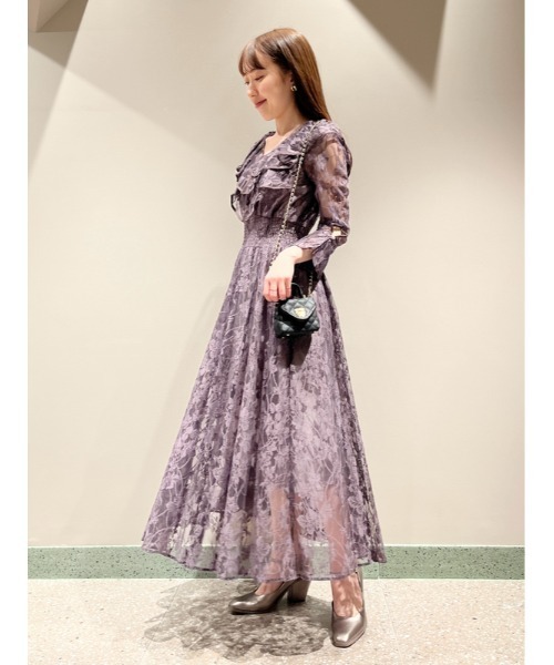 スナイデル　オケレースワンピース SNIDEL（スナイデル）の「レースオケドレス（ワンピース）」 - WEAR