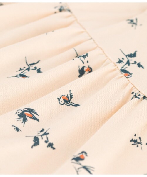 PETIT BATEAU(プチバトー)の「コットンジャージワンピース(ワンピース・キッズ・ホワイト系その他・12MONTH/24MONTH/36MONTH/18MONTH)」の6枚目の写真