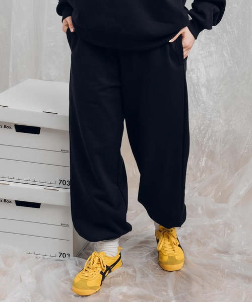 MUHET(ミュエータ)の「【SET UP可能】スウェットパンツ(スウェットパンツ・レディース・ブラック/ネイビー/杢グレー・SMALL/MEDIUM/X-LARGE)」の2枚目の写真