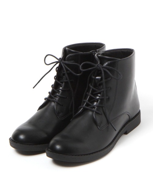 studio CLIP（スタディオクリップ）の「【消臭・抗菌防臭/クッションインソール】レースアップブーツ[M～LLサイズ展開]（ブーツ・レディース・ブラウン/ブラック・LARGE/X-LARGE/MEDIUM）」の2枚目の写真