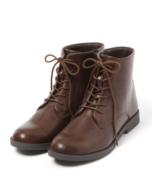studio CLIP（スタディオクリップ）の「【消臭・抗菌防臭/クッションインソール】レースアップブーツ[M～LLサイズ展開]（ブーツ・レディース・ブラウン/ブラック・LARGE/X-LARGE/MEDIUM）」の7枚目の写真