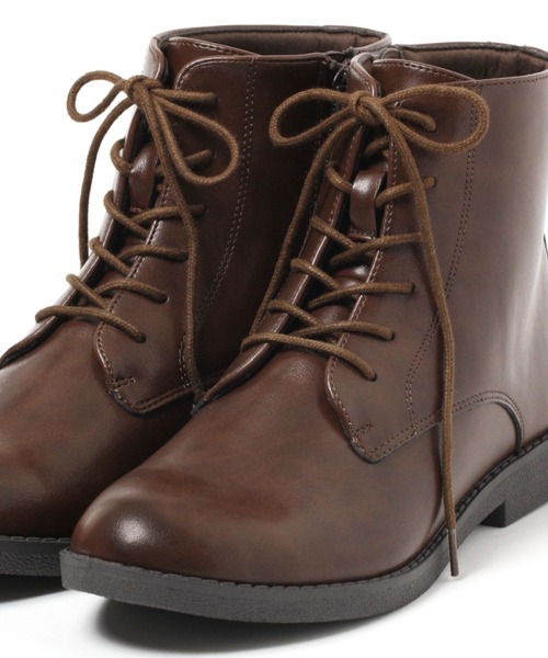 studio CLIP（スタディオクリップ）の「【消臭・抗菌防臭/クッションインソール】レースアップブーツ[M～LLサイズ展開]（ブーツ・レディース・ブラウン/ブラック・LARGE/X-LARGE/MEDIUM）」の17枚目の写真