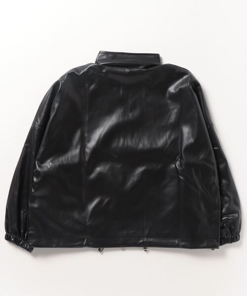 裾ドロストフェイクレザーブルゾン（ブルゾン）｜LYEON（リヨン）