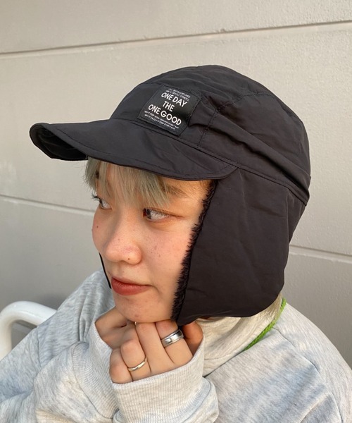 DEVICE（デバイス）の「ODOG フライト CAP（キャップ・レディース・オリーブ/ブラック×ブラック/キャメル・FREE）」の13枚目の写真