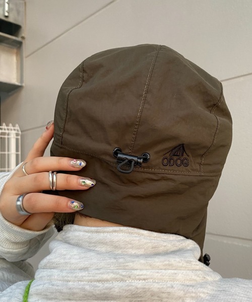 DEVICE（デバイス）の「ODOG フライト CAP（キャップ・レディース・オリーブ/ブラック×ブラック/キャメル・FREE）」の21枚目の写真