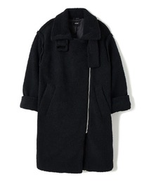 soduk（スドーク）の「boa riders long coat（ライダース