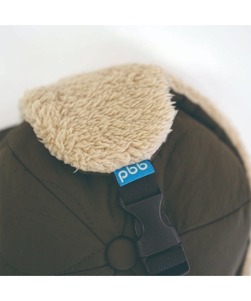 salle de bal(サルデバル)の「POLAR BEAR BANK / ポーラーベアバンク キルティングボアサイドアップキャップ CAP フライトキャップ PBB 007 MMI(キャップ・レディース・ブラック/グレー/ベージュ/オリーブドラブ・FREE)」の7枚目の写真