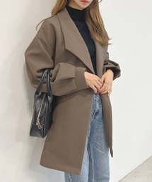 バックウエストタックミドルコート