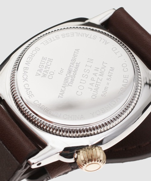 TAKAHIROMIYASHITATheSoloIst.(タカヒロミヤシタザソロイスト)の「coussin type (mens) leather belt(アナログ腕時計・メンズ・ブラック/ベージュ・ONE SIZE)」の5枚目の写真