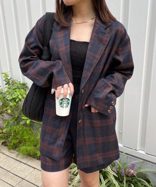 nemne store（ネンネストア）の「【低身長サイズあり/set up可能】ショートパンツ（その他パンツ・レディース・ネイビー/ブラウン・SMALL/MEDIUM）」の3枚目の写真